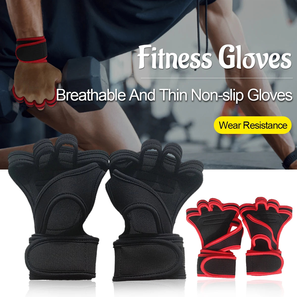 Workout Gloves Wrist Wraps