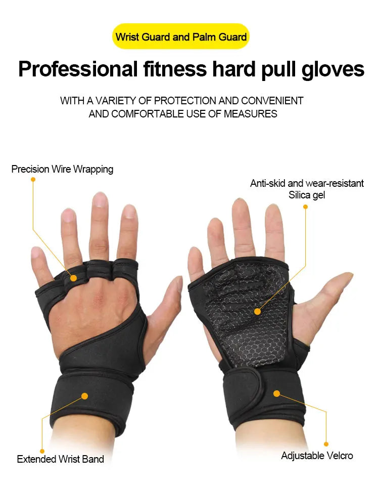 Workout Gloves Wrist Wraps