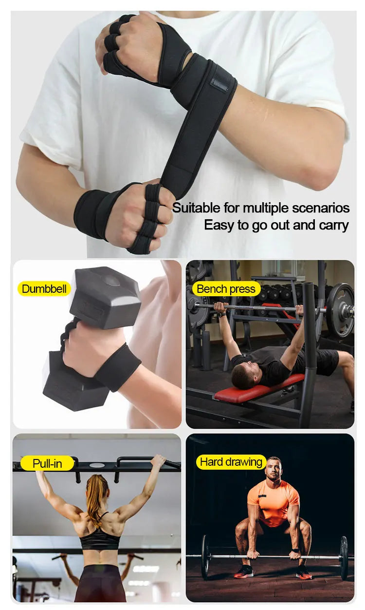 Workout Gloves Wrist Wraps
