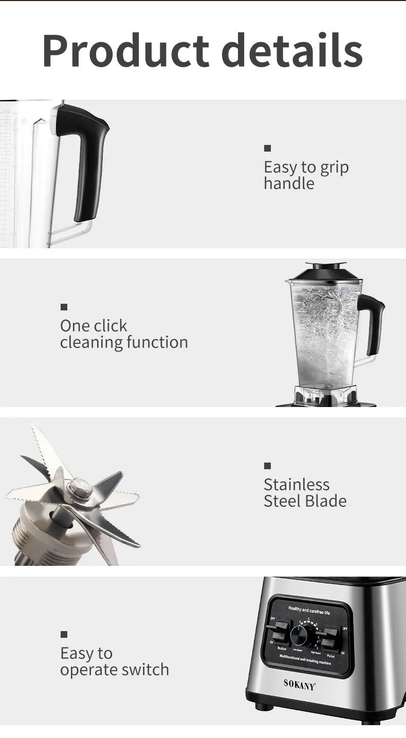 6000W Powerful Blender