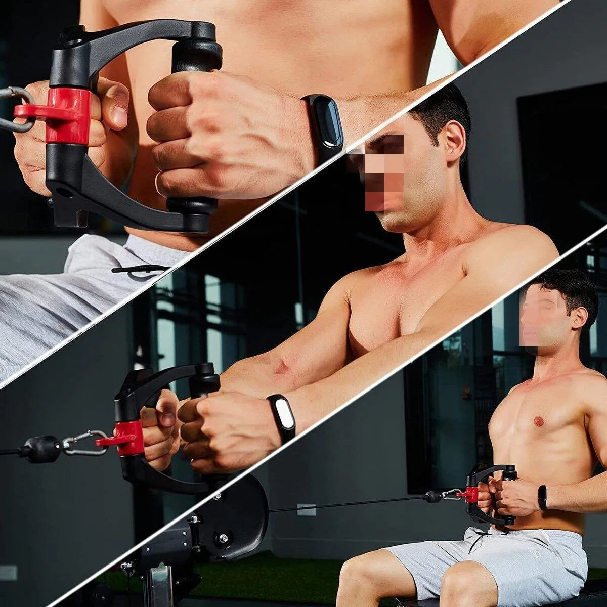 Ergonomics V-Shaped Rowing Bar 360°Rotating