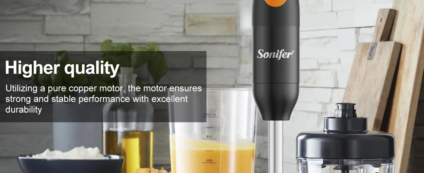 Hand Blender Set with Copper Motor