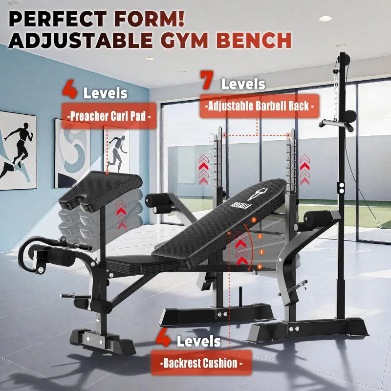 Weight Bench Press Set - Full Body Strength