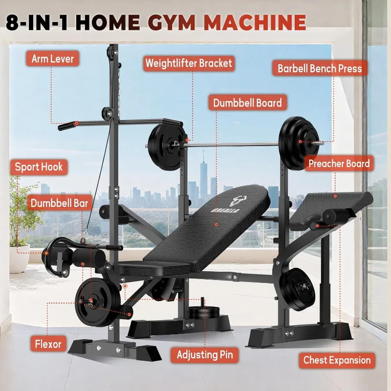 Weight Bench Press Set - Full Body Strength